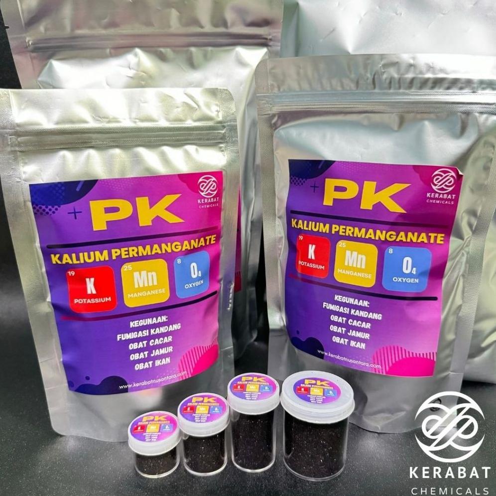 500 Gram Serbuk PK Kalium Permanganat Obat Cacar Kulit dan Fumigasi Kandang
