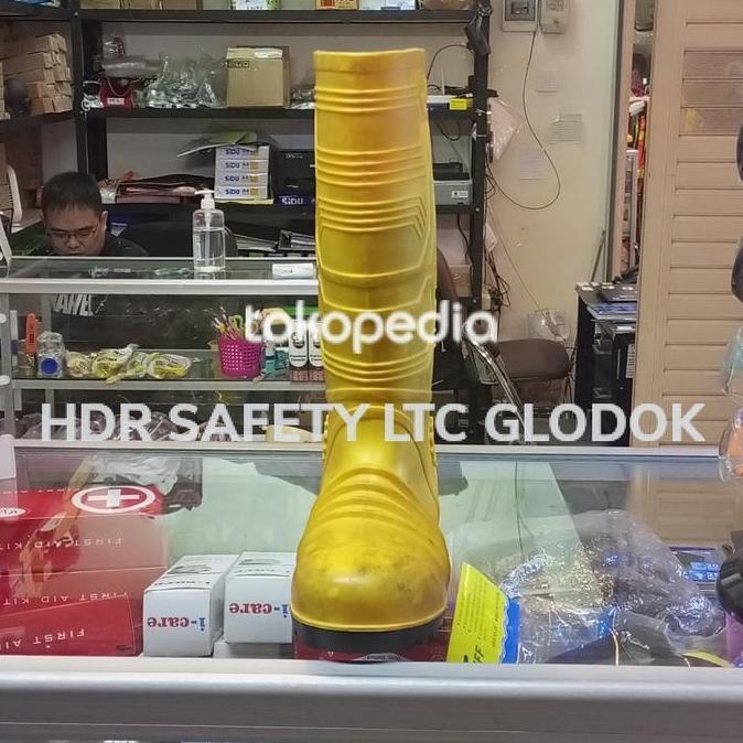 Sepatu Boot Safety Merk Ergos Kuning