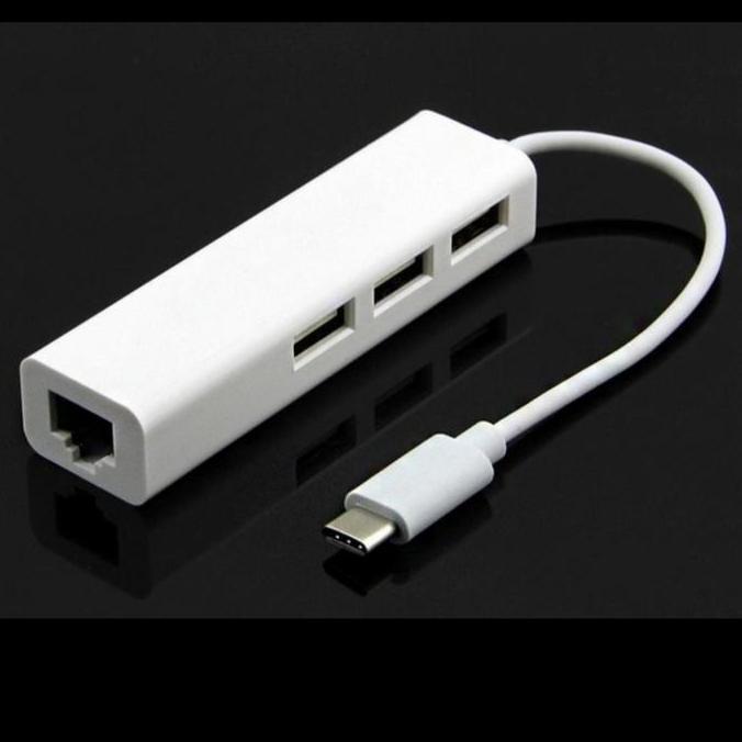 USB TYPE-C TO USB HUB 3 PORT LAN