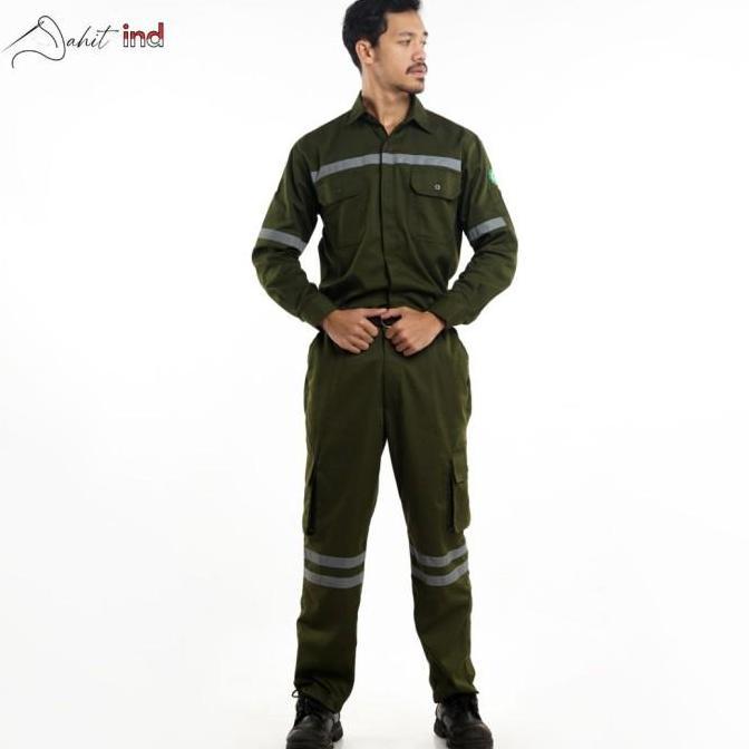 Stelan Safety Wearpack Baju Celana Safety Cargo Seragam K3 Tambang