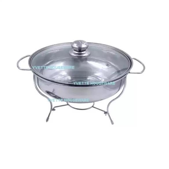 Prasmanan Set 555 Stainless Isi 4 Kotak + 1Sop + 4 Sendok Sayur peralatan dapur