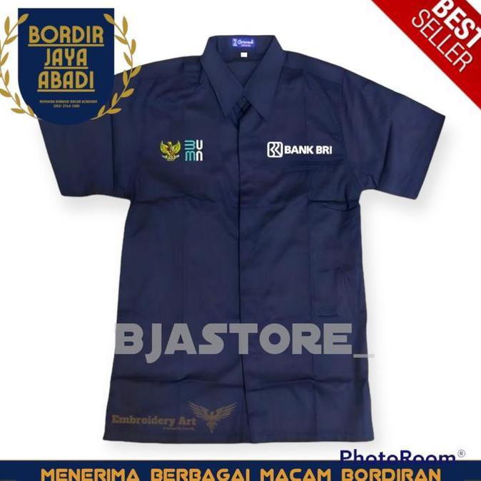 Baju Kemeja Bumn Seragam Bumn Lengan Panjang Navy