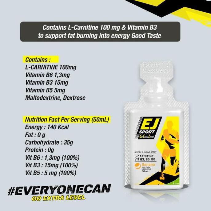 Sport Gel ExtraJoss GU Energy EJ Olahraga Supplement Sepeda Lari Gowes