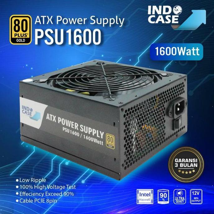 '' PSU1600 - PSU1600W MINING 80+ GOLD - INDOCASE ''
