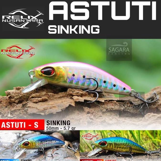 Umpan Pancing Minnow Astuti Minnow Relix Nusantara Lure Relix Sinking