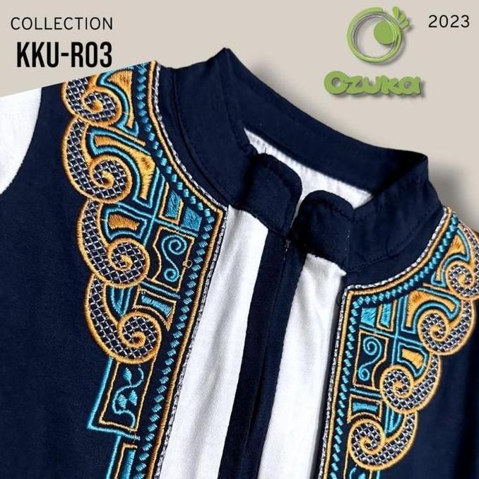 DF301>> Baju Muslim Model Gamis Koko Jubah Rompi Bayi Laki-Laki Ozuka Turki Pakistan 0 6 12 Bulan Bo