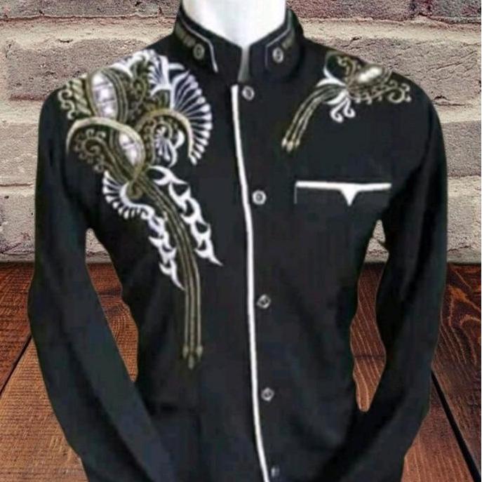 DF342>> Jas,koko atau perpaduan kemeja model koko  bahan katun imago baju Muslim pria dewasa banyak 