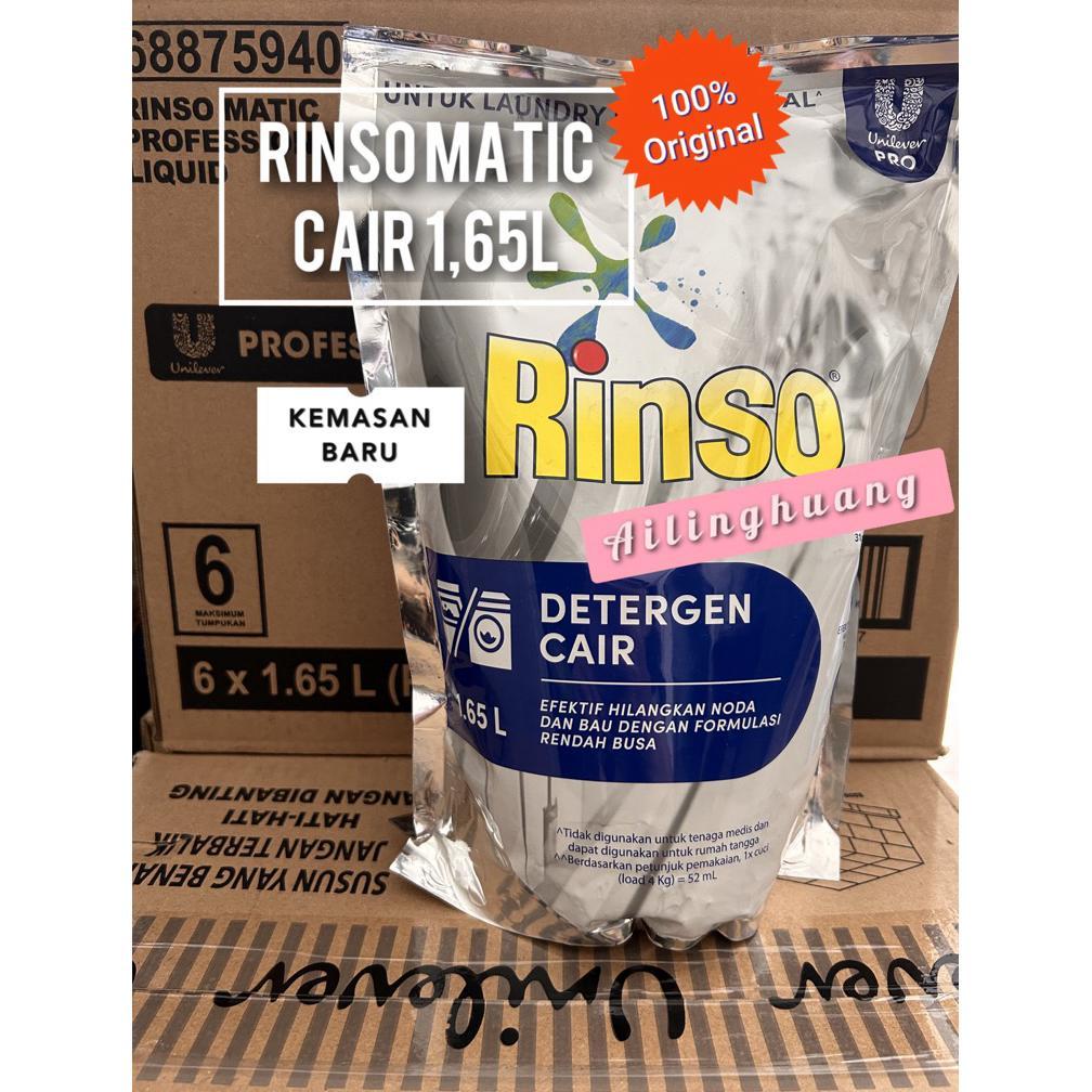 INSTAN - 1 Dus Rinso 4,5L isi 3jr / 1Dus Rinso Matic Cair 1,65L isi 6pc / Rinso 4,5L / Rinso Cair 1,