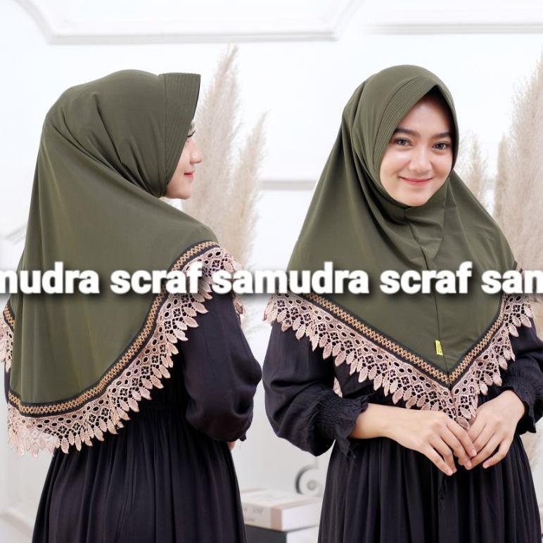 HIJAB JERSEY IZZA BERGO INSTAN RENDA ZIG-ZAG PED POLOS