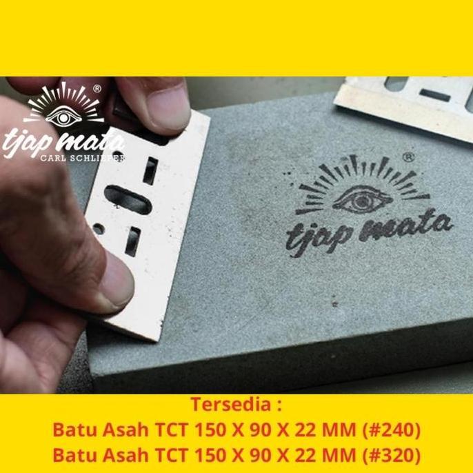 MORIFOYU Batu Asah Pisau TCT 240 Tjap Mata Original Germany Eye Brand