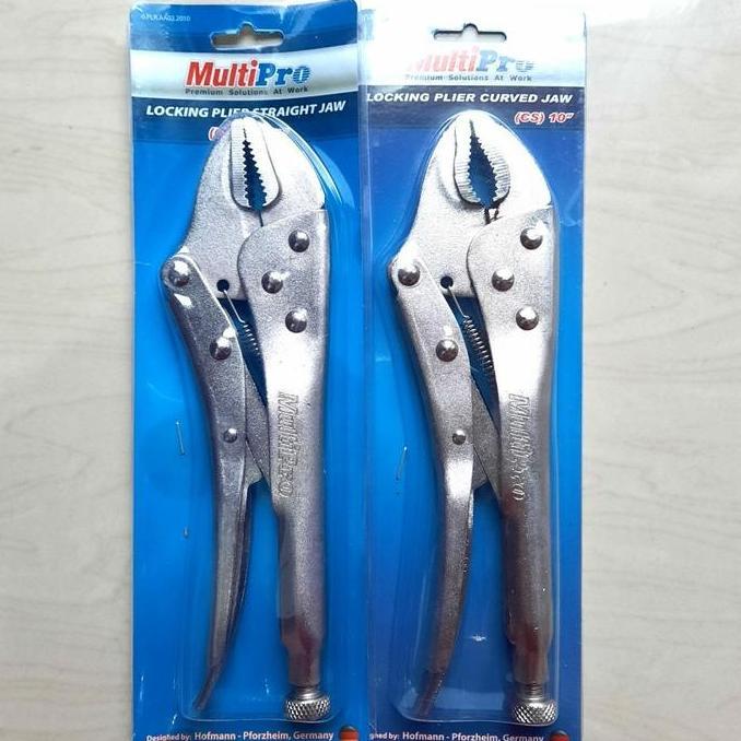 MI-GUSTASTU MULTIPRO Tang Buaya 10" Bengkok / Lurus Tang Jepit kunci buaya