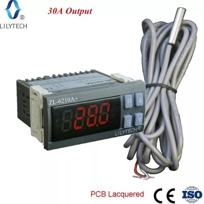MORIFOYU- Lilytech ZL-6210A Digital 30A Temperature Controller Thermostat Cold Storage Controller Ec