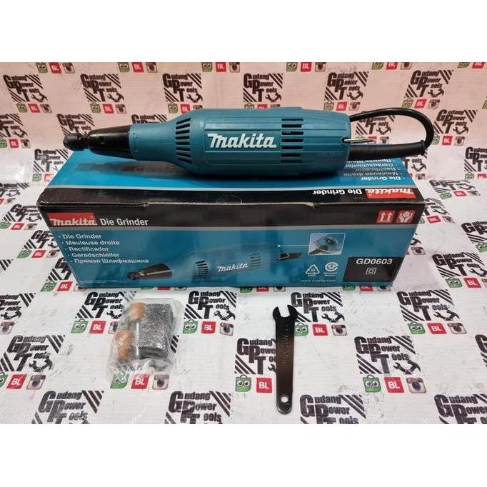 LIBARDIRT Mesin Gerinda Botol Die Gerinda Mini Makita GD0603 GD 0603