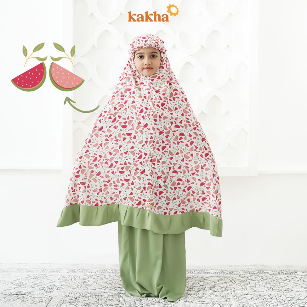Kakha - Mukena Anak Aqsa Series (1-9 Tahun) / Mukena Couple Ibu Anak / Mukena Rayon / Mukena balita 