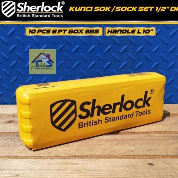 KUNCI SHOCK SET 10 PCS / SHERLOCK HAND TOOLS KUNCI SOCK/SOK 1/2 INCH