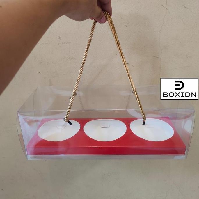 Box Mika 3 Jar Kue Kering Box Mika 3 Toples Kotak Hamper Cookies 600ml