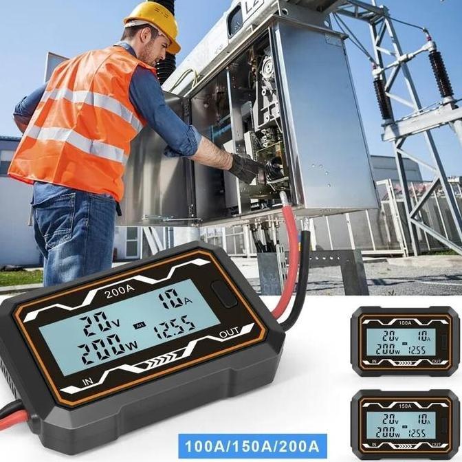 Dc Digital Power Meter - Wh Ah Watt Voltage Ampere