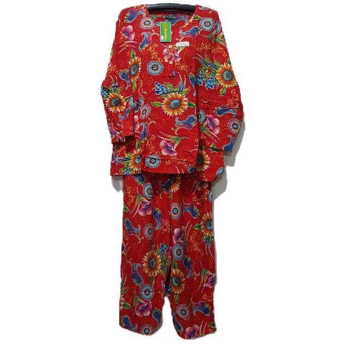 Setelan Cplp Jumbo Ld 120 Cm Batik Kencana Ungu Label Hijau Kui