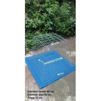 Kurungan Jemur Ayam Pyramida Kawat Galvanis Anti Karat ready stock  samarinda