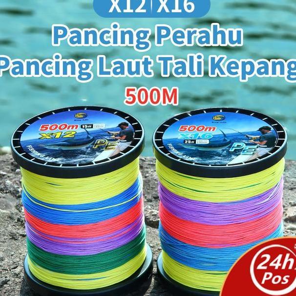 Bingolife X12 X16 Senar Kepang Meter Senar Pe Lure Pancing Laut Jepang Pancing Perahu Senar Pancing 