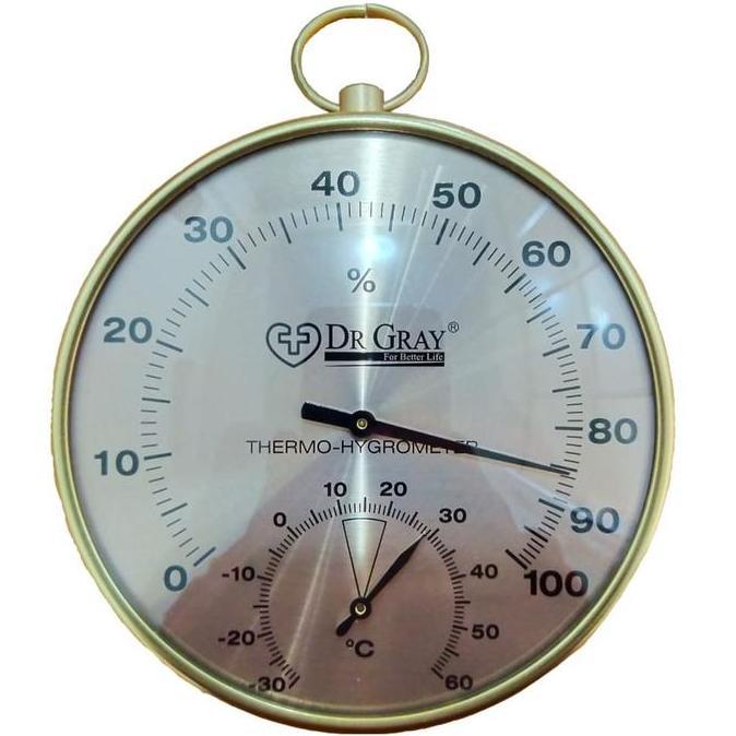 Sauna Thermometer Hygrometer Stainless Steel Kelembaban