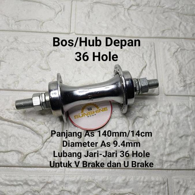 Promo Hub Bos Depan Lubang 36 Hole Sepeda Mtb Federal Bmx As Besar Mur Kunci 15 Besi Chrome Cod