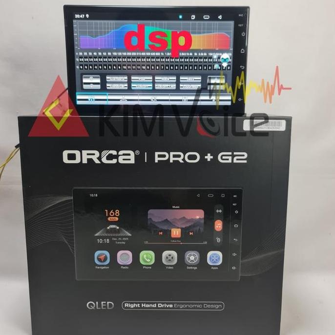 Head Unit Android ORCA PRO 9988 7 Inch Voice Command DSP IPS murah