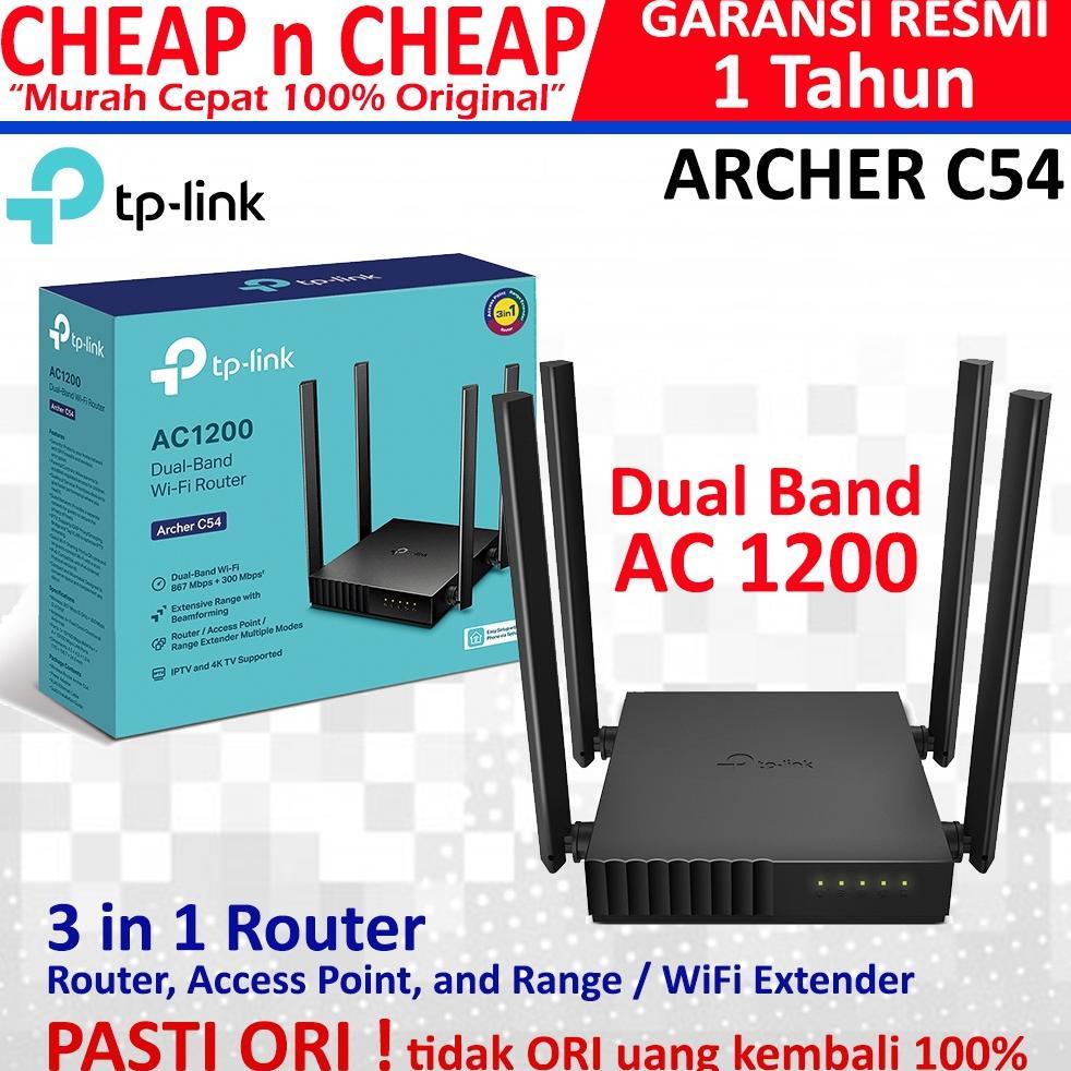 TP-Link Archer C54 - TPLink C 54 Router 4 Antena Wifi Range Extender Access Point Router Wifi