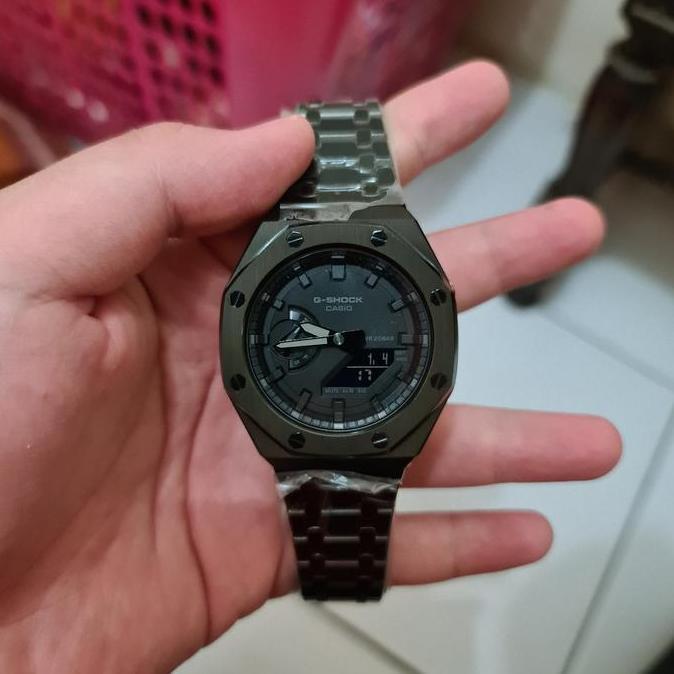 gshock GA2100 all black custom royal oak
