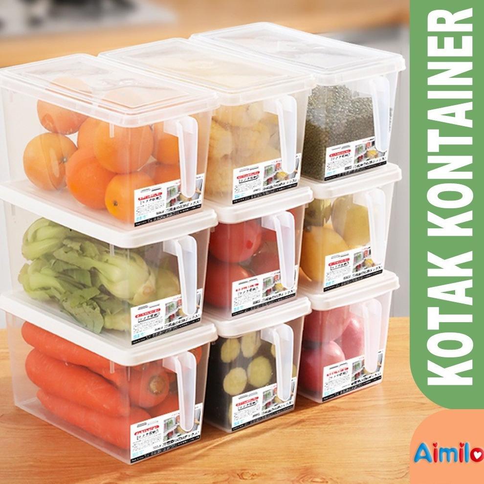 Kotak Kontainer Makanan Kulkas | Food Storage Box Kotak Penyimpanan | Refrigerator Storage Box Sayur