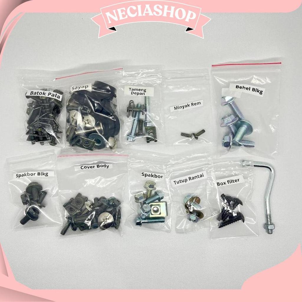 Baut Body Supra X 125 - Baut Skrup Full Body Honda Supra X 125 Tahun 2006 - 2012 Ori