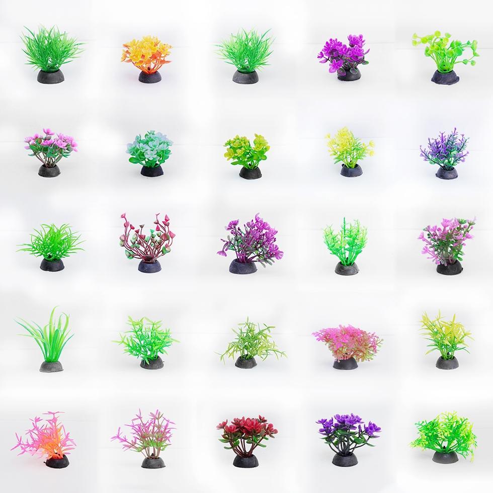 Promo Cod Tanaman Hias Akuarium Miniatur Dekorasi Daun Bunga Plastik Hiasan Akuarium Aquascape Artif