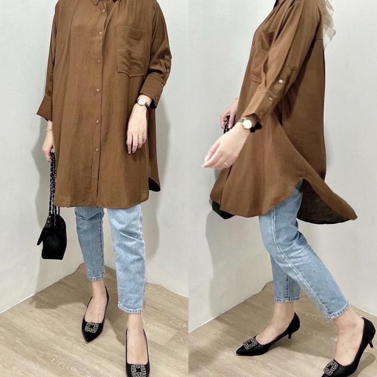 RD FASHION - LISA TOP / TUNIK BAJU ATASAN WANITA / KEMEJA OOTD / RAISA TUNIK QIRANI