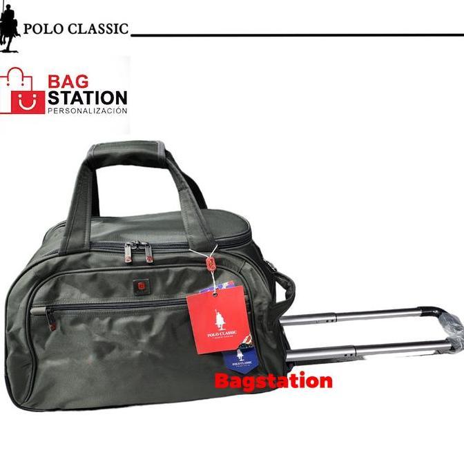 TAS DUFFLE TRAVEL BAG POLO CLASSIC ORIGINAL TAS CABIN TROLLEY TROLI TAS PAKAIAN TAS PRIA