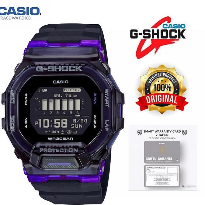 promo Jam tangan Casio G-Shock Gbd-200sm-1a6dr /Gshock SQUAD gbd-200sm