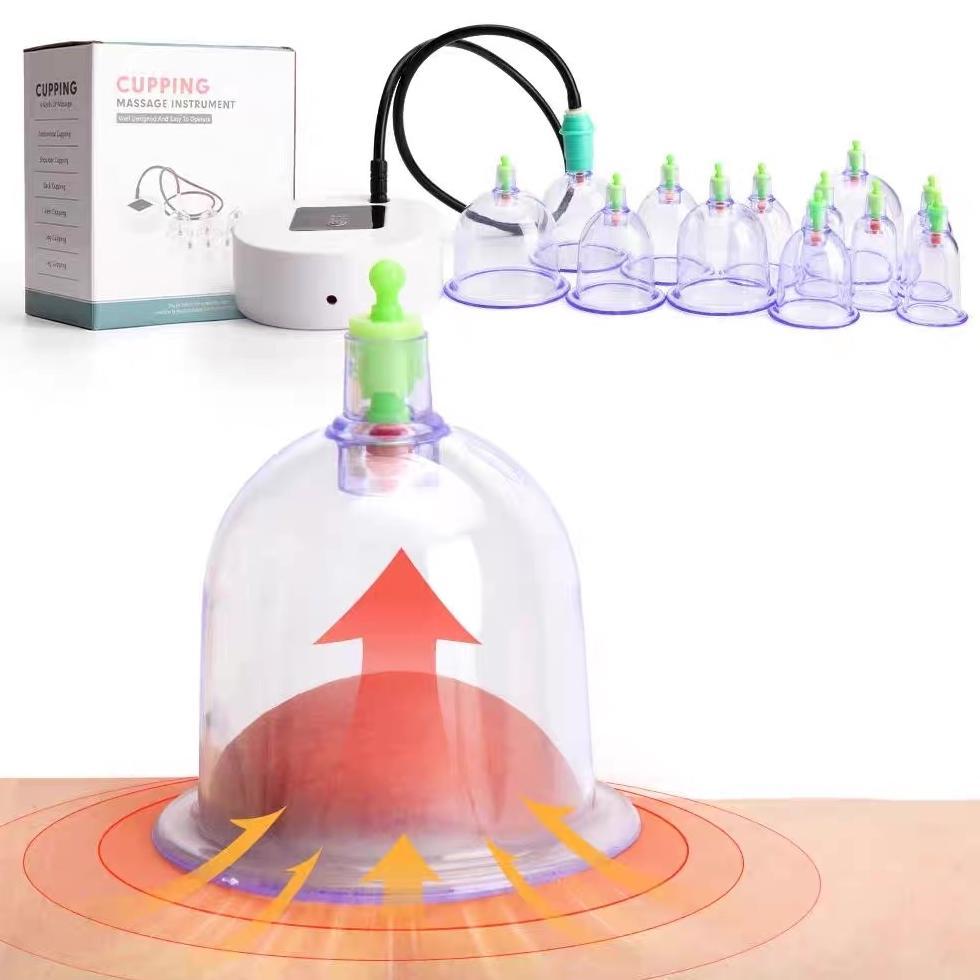 Alat Bekam Kerokan Elektrik Komplit Full Set 12 Kop Dan Pen Lancing Device Becam Autoklik Terapi Tra