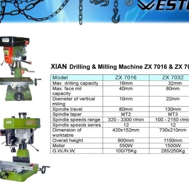 PHRENA Mesin Bor Freeze WESTCO Drilling Milling ZX7032