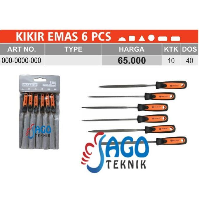 IRIS Kikir Emas 6Pcs / Kikir Set 6Pcs