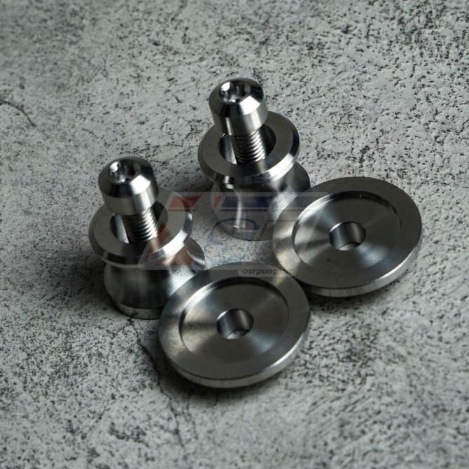 Jalu Paddock Titanium GR5 1 pasang segala motor ukuran M8 dan M10 ZX25R Ninja ER6N Z800 Z900 CBR1000