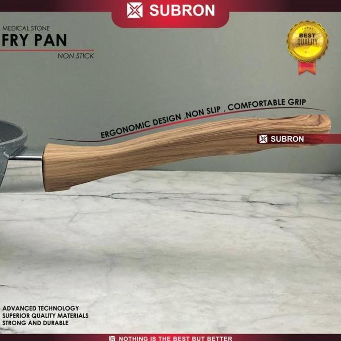 SUBRON FRYING PAN MEDICAL STONE Non-Stick Kompor Induksi Anti Lengket
