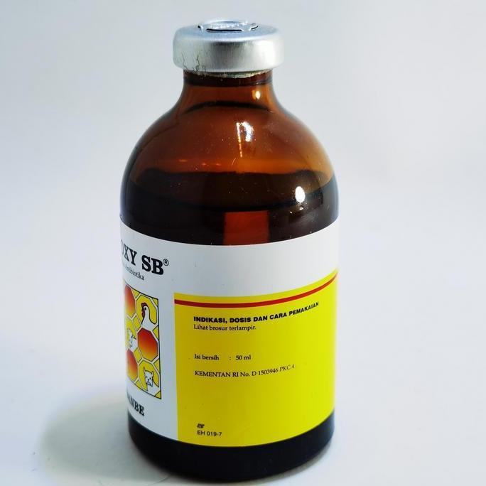 Antibiotik Hewan Injeksi Oxytetracycline Vet Oxy Sb Sanbe 50 Ml