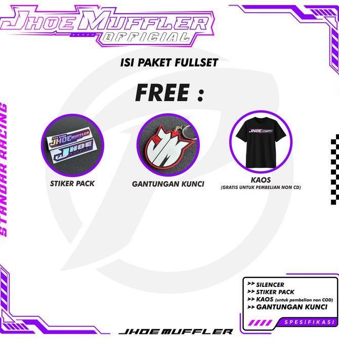 Knalpot Standar Racing MX King MX NEW MX OLD Original Jhoemuffler Original