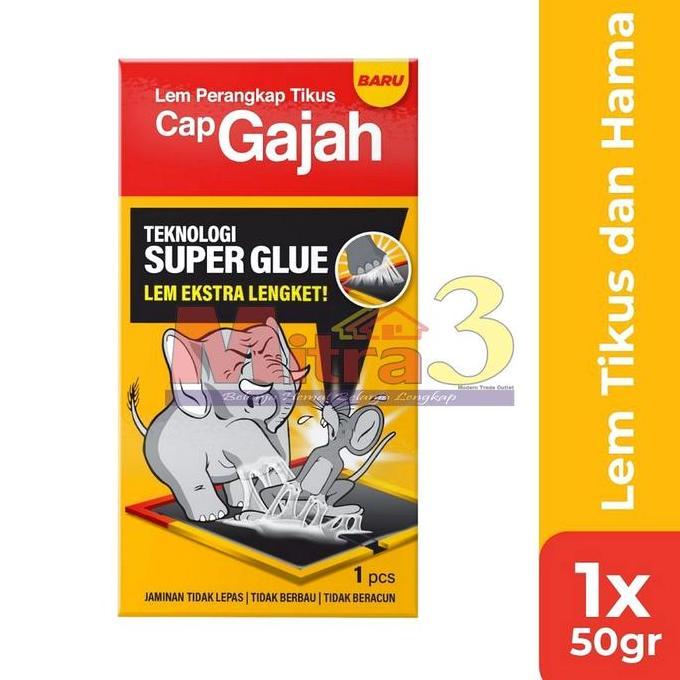 :::::::] Lem Perangkap Tikus Cap GAJAH X-Glue / Rat Trap Glue Buku Papan