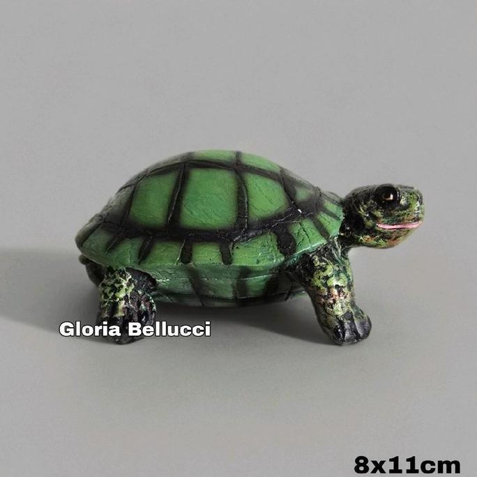 Promo patung kura kura brazil pajangan kura2 brasil turtle COD