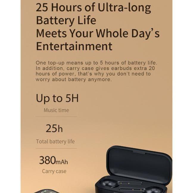 QCY T5 Headset Bluetooth 5.0 Wireless TWS Earphone Touch Alt T1 Pro T3 Original