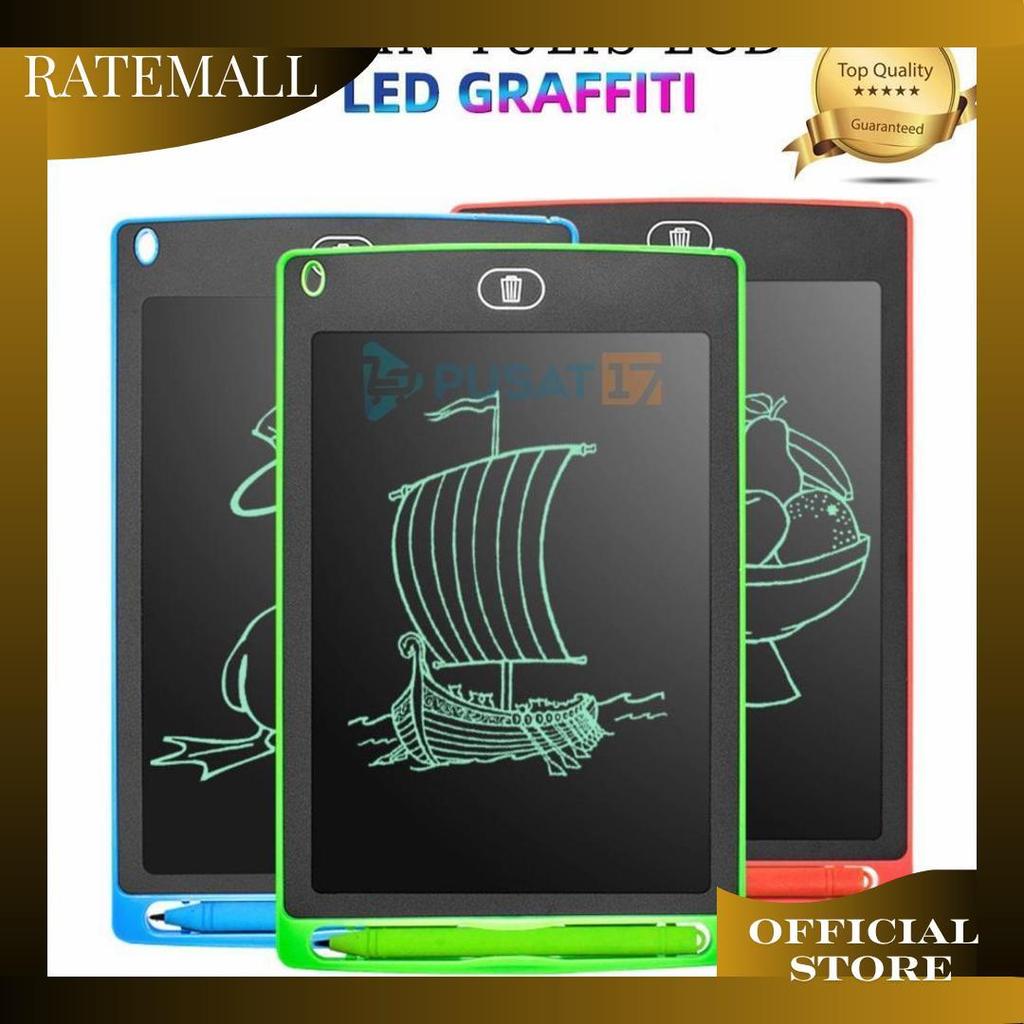 Papan Belajar Tulis Anak Lcd Tablet 8.5 Inch Portable Ori