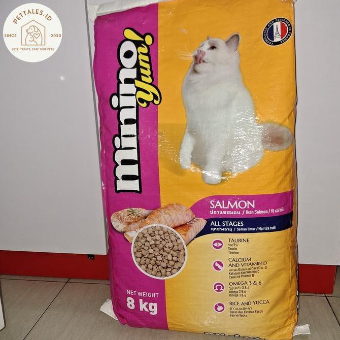 TERMURAH - minino yum cat salmon 8kg