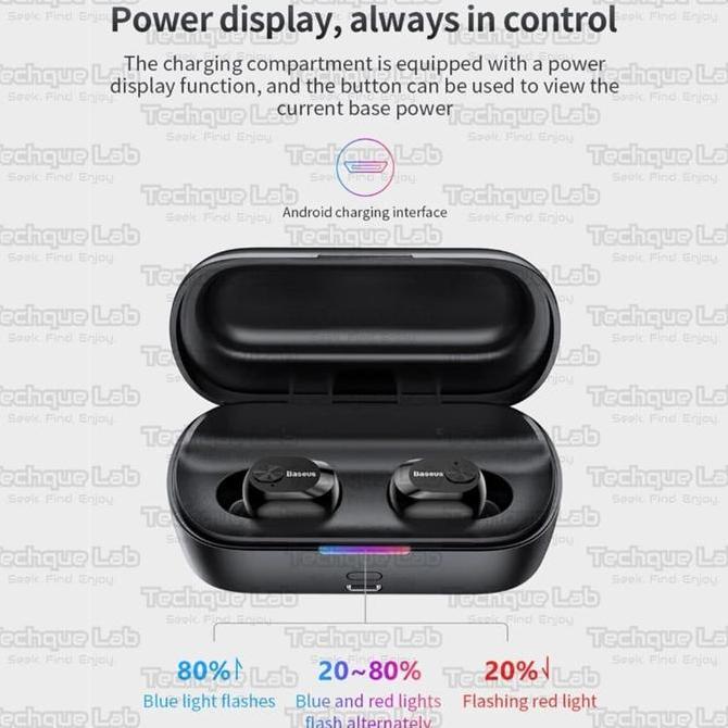 BASEUS Encok W01 True Wireless Earphone TWS Bluetooth Original Original