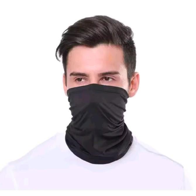 DF59 }} Buff Hitam Multifungsi Pria 6 Pcs - Dijamin Kualitas Terbaik Syal