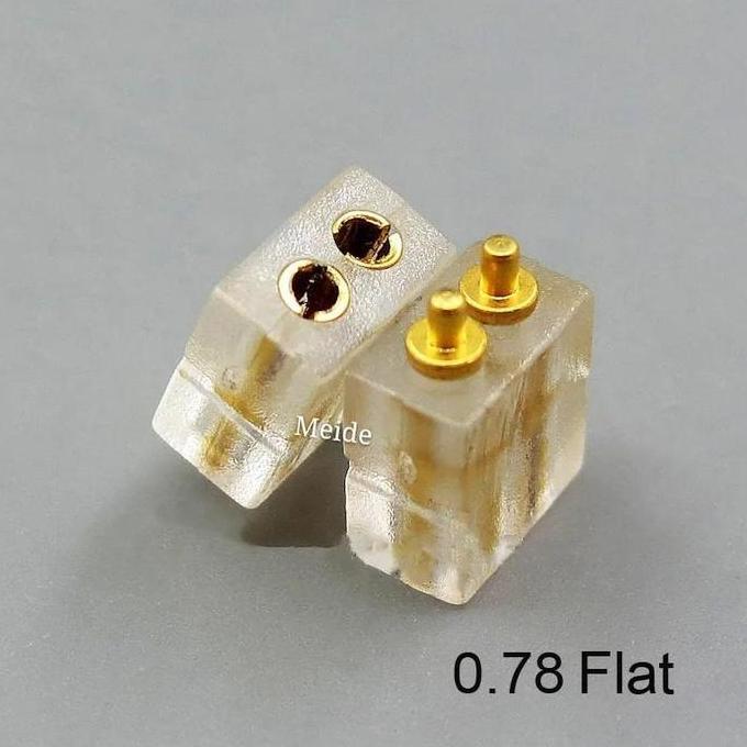Promo 1 Pair 0.75Mm 0.78Mm Double Needle Socket Ue18 Qdc W4R Custom Diy Earphone Repair Flat/Convex/